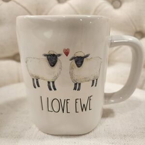 Rae Dunn Valentines "I LOVE EWE" Sheep Mug BRAND NEW RELEASE